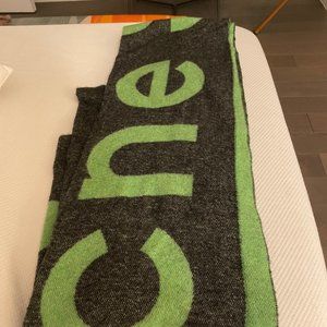 Acne studio logo wool scarf, unisex